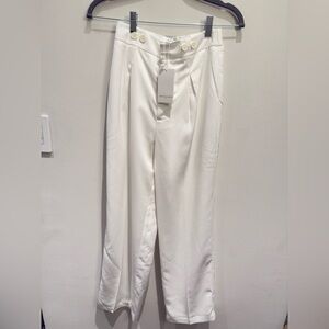 NWT - Suggy L x Petite Studio NYC Lucia Pants White Pants /Trousers Small